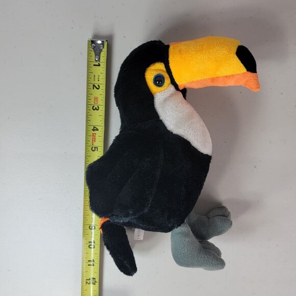 Webkinz Toco Toucan Plush Black Orange Bird No Code Beans In Tush Ganz HM223 - Picture 10 of 10